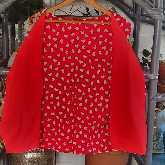 reversible valentine's heart vest handmade L/XL - Picture 6 of 11